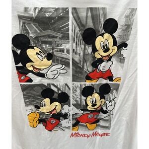 Disney Mickey Minnie Mouse Shirt White Red Top Women's Size Large New With Tags